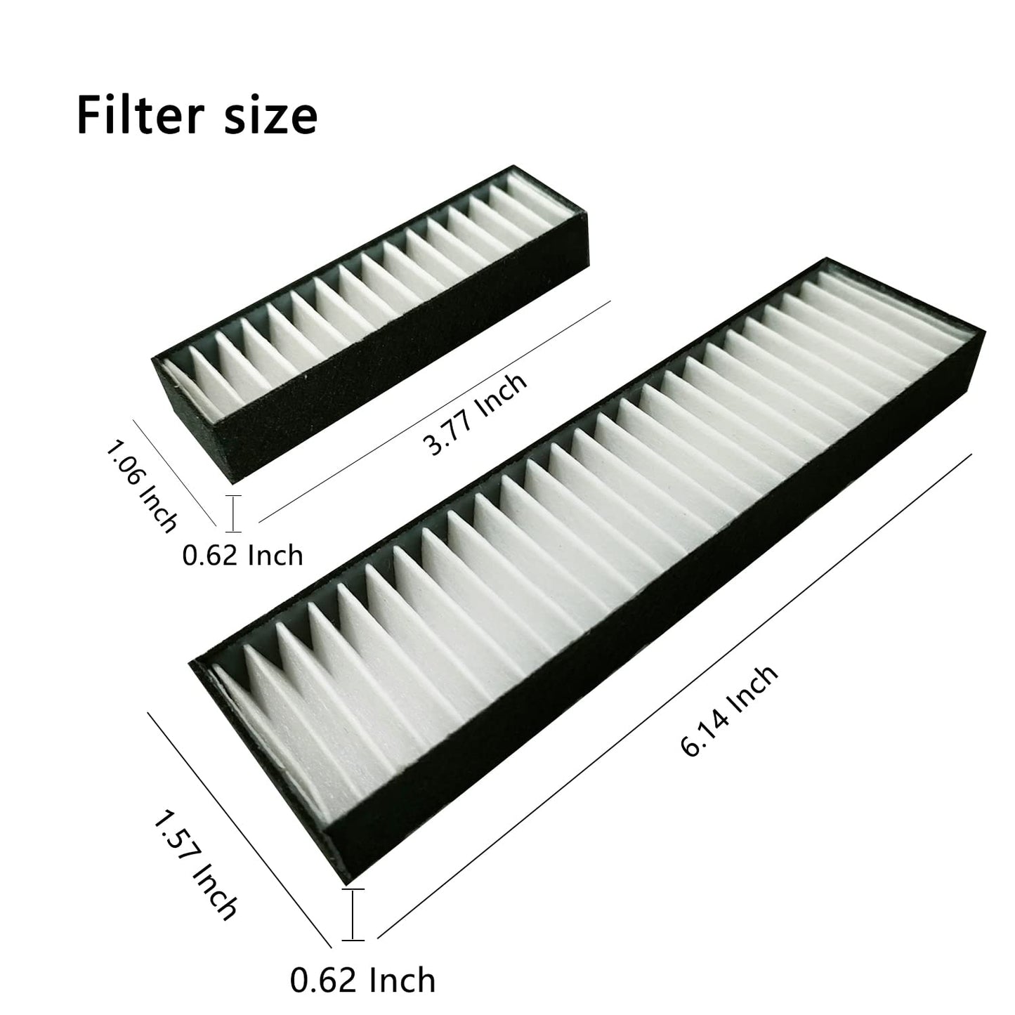 Khotilong Filtro de repuesto para proyector, compatible con OPTOMA EH320UST, EH319UST, EH319USTi, EH320UST, EH320USTi Projector.