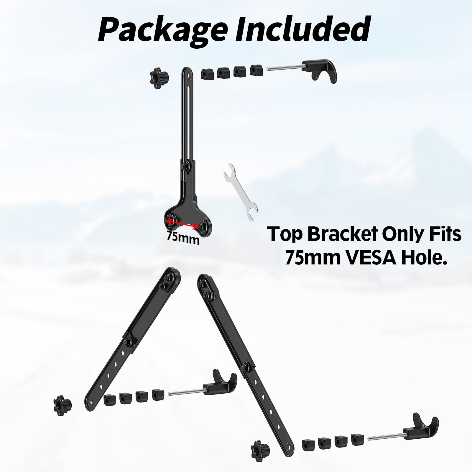Kit Adaptador de Montaje VESA MOUNTUP Universal para Monitores de 19 a 32 Pulgadas sin VESA