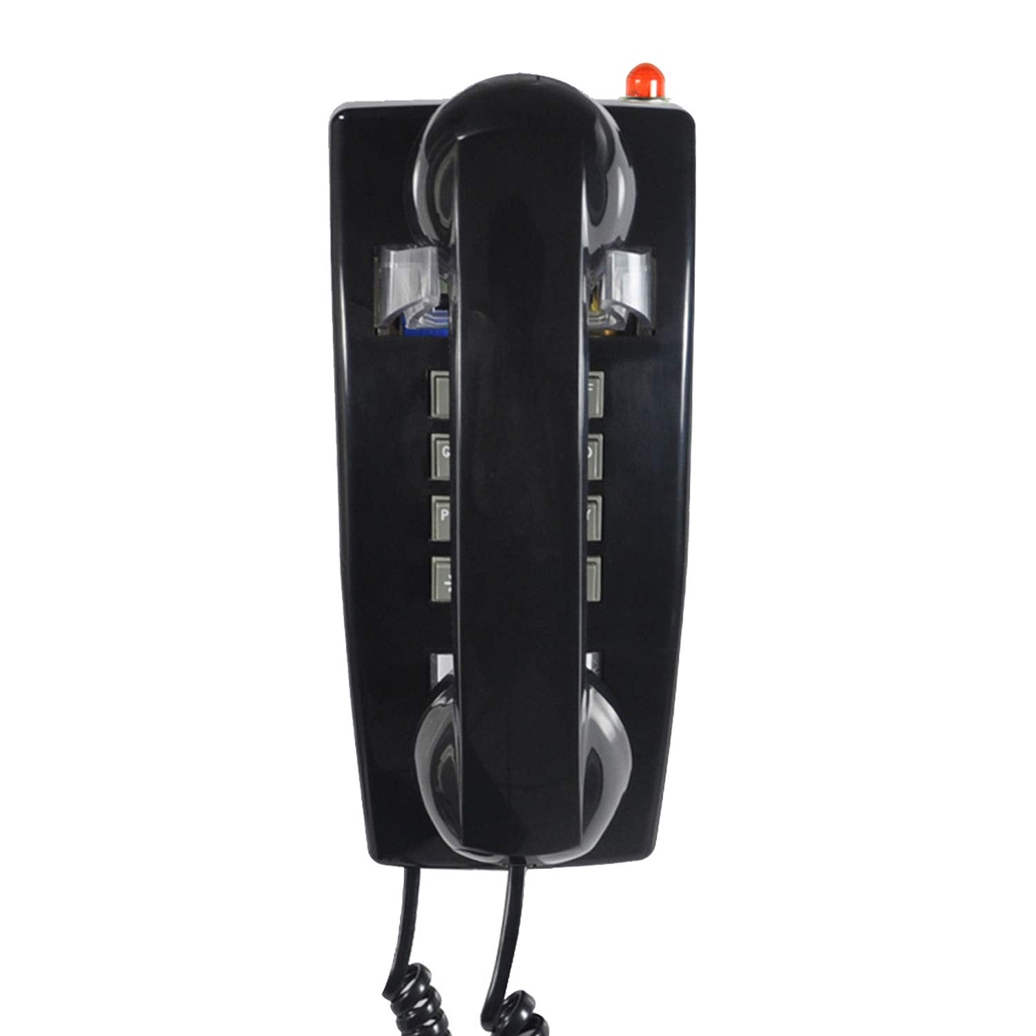 TelPal Teléfono analógico de pared con cable, teléfono fijo clásico con cable montado en la pared, teléfono fijo clásico extra fuerte con control de volumen del auricular, requiere conector de montaje en pared