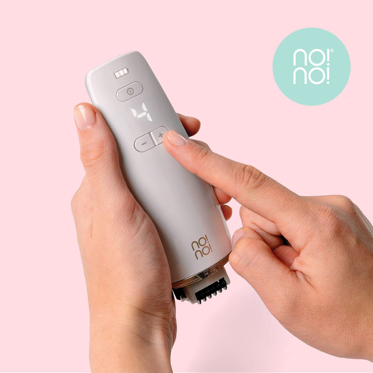 no!no! Pivote Por El Último Sistema de Depilación para Rostro y Cuerpo: Funciona Fácilmente y Sin Dolor para Obtener Resultados Semipermanentes de Larga Duración