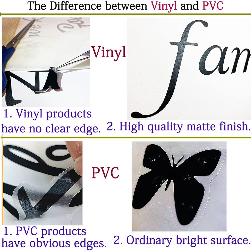 Fencosyn Fun Silhouette - Pegatinas de Vinilo para Pared, Diseño de Mariposa, para Habitación de Bebé, Dormitorio, Sala de Estar, Decoración del Hogar