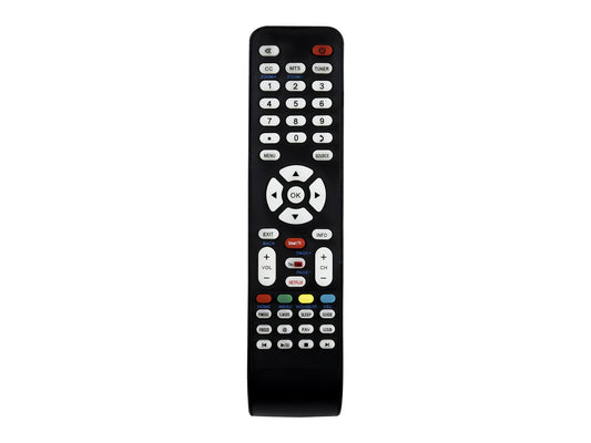 Control Remoto Atvio Pantalla Smart-TV Netflix Youtube, modelo:Atv32sm Atv43sm, control directo, no es necesario programar, comprar únicamente si tu modelo es igual al que se muestra en la imagen Letras Azules 4K
