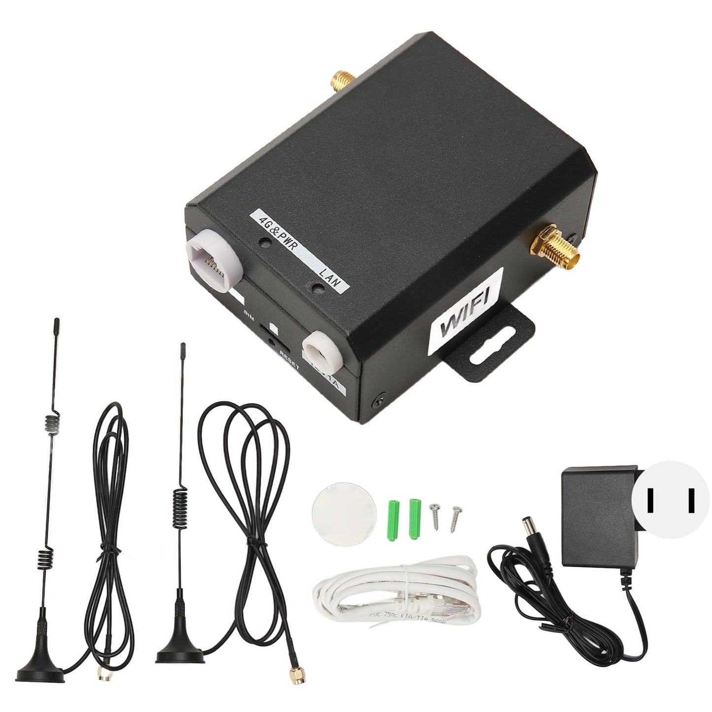 Diydeg Router 4G LTE Industrial, Router WiFi 150Mbps con Ranura para Tarjeta SIM, 2 Antenas externas, módem Router Celular inalámbrico en Asia, Sudeste Asiático, África, Oriente Medio