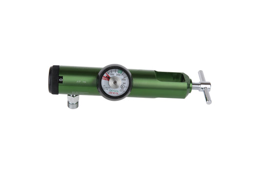 Regulador de Oxígeno Medicinal FANOPI Largo tipo yugo CGA870 0-15 LPM para Vaso Humidificador