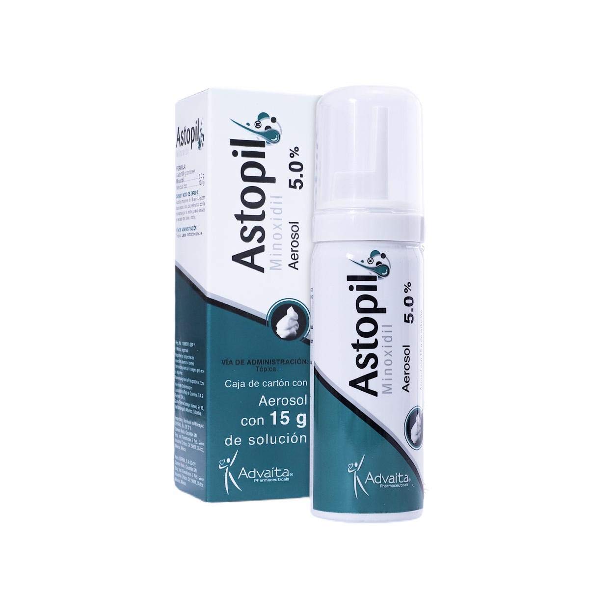 Espuma Blanca Advaita Astopil Minoxidil 5% sin Aroma para el Tratamiento de la Alopecia Androgénetica