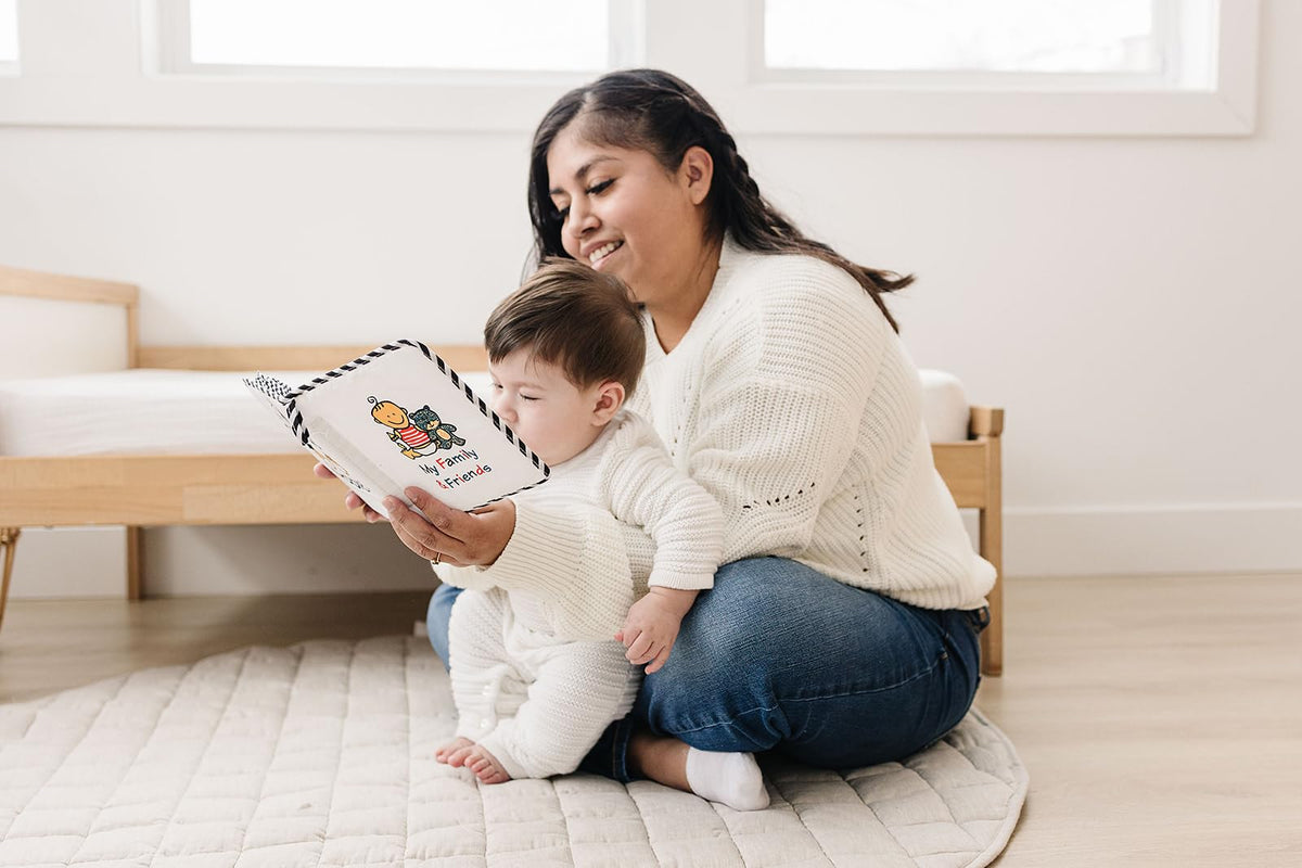 Álbum de Fotos de Tela Suave Baby First para Bebé, Seguro y Fácil de Limpiar