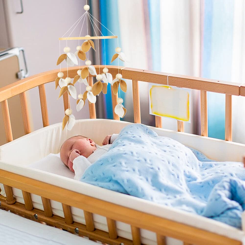Lindo móvil para cuna con brazo móvil para cuna de bebé, soporte móvil para cuna de bebé, soporte móvil para cuna – Móvil neutro de género para decoración de guardería, accesorio móvil para cuna de bebé para decoración de guardería