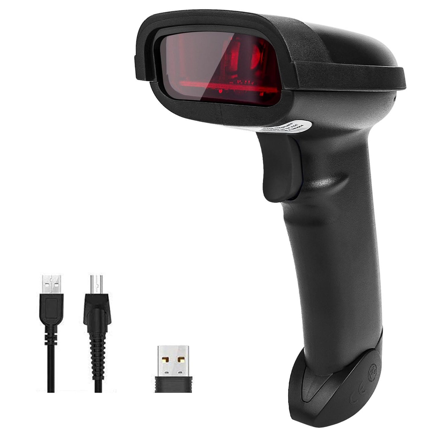 Escáner de Código de Barras NETUM Negro Inalámbrico y con Cable USB 2 en 1 Recargable