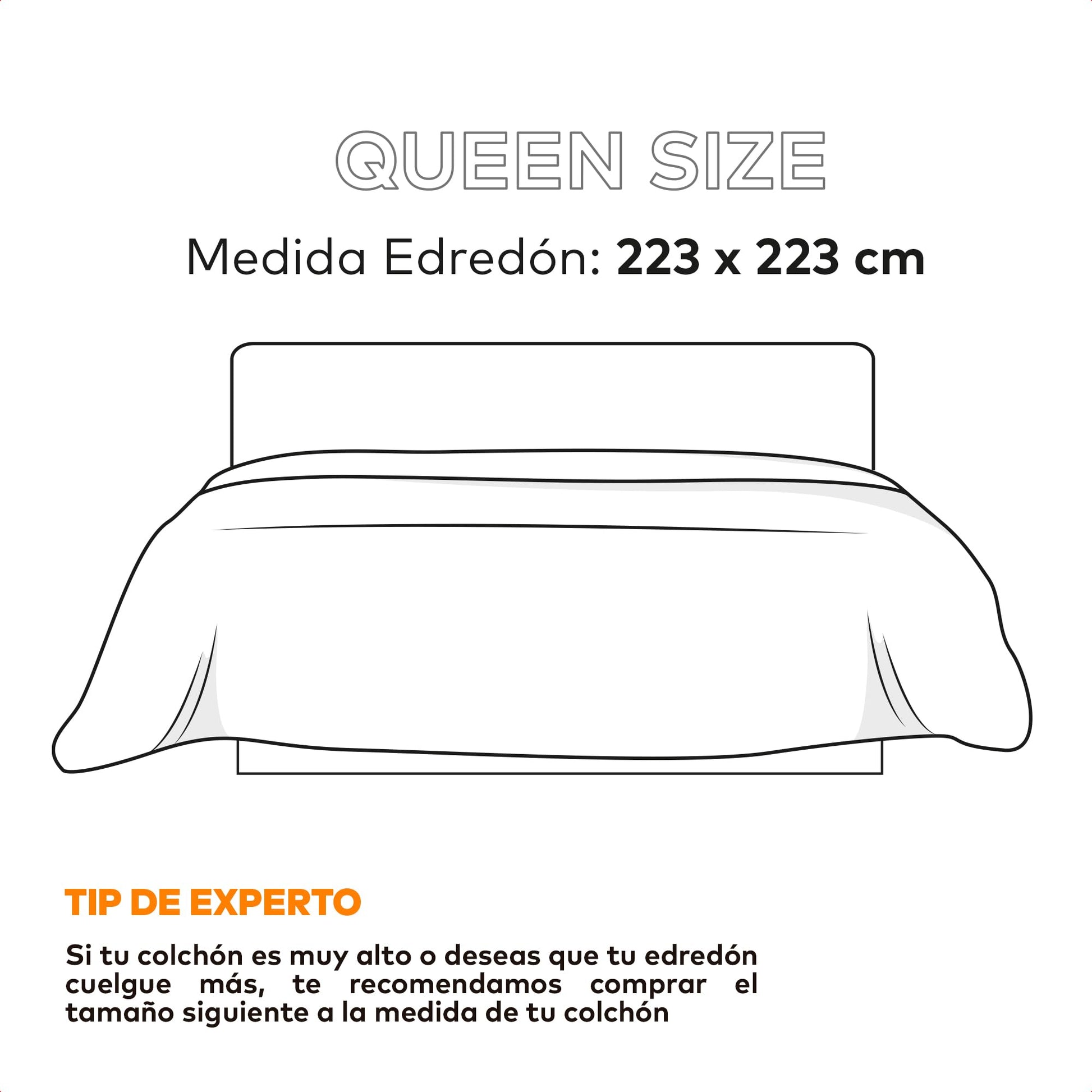 Edredón Dreamlab Azul Mezclilla Microfibras Gel Queen Hipoalergénico