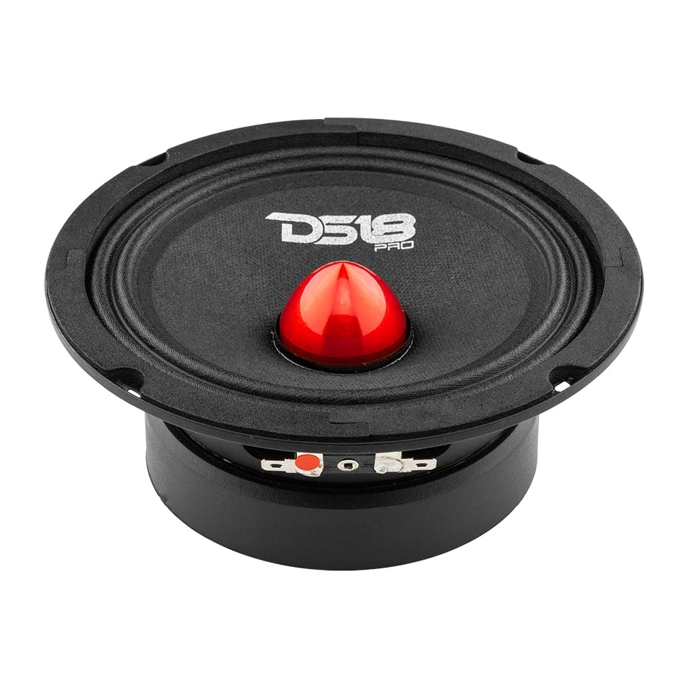 Altavoz DS18 Rojo 8 Pulgadas Rango Medio para Coche