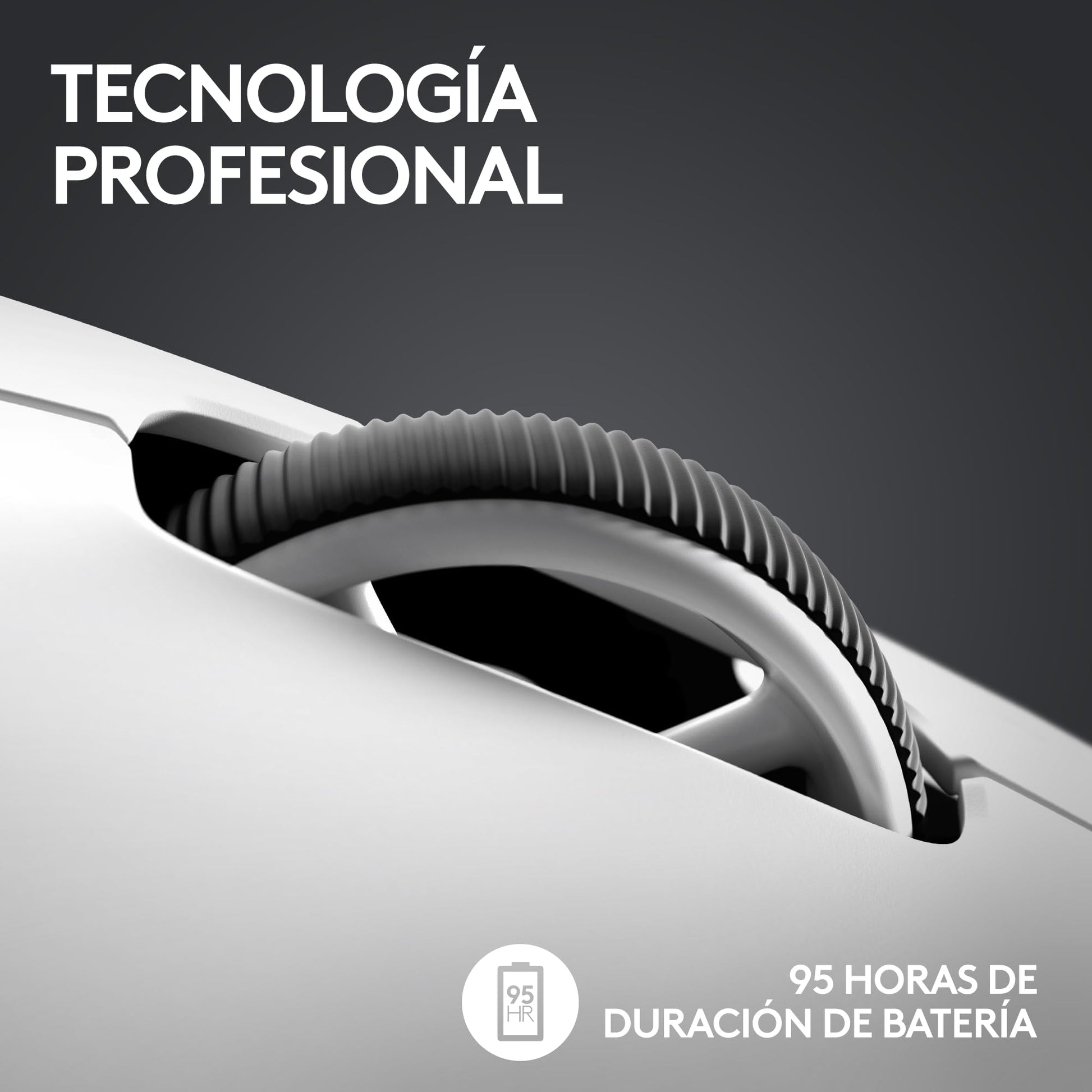 Logitech G Pro X Superlight 2 Lightspeed Mouse Inalámbrico de Juegos, Ligero, Interruptor Híbrido LIGHTFORCE, Sensor Hero 2, 32,000 dpi, 5 BOT. Programables, Carga USB-C, PC y Mac - Blanco