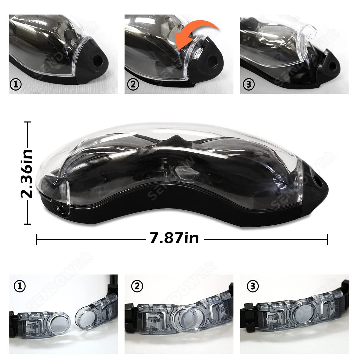 Gafas de Natación Sendowtek UV 5 en 1 con Gorro, Auriculares y Bolsa para Hombres, Mujeres y Niños
