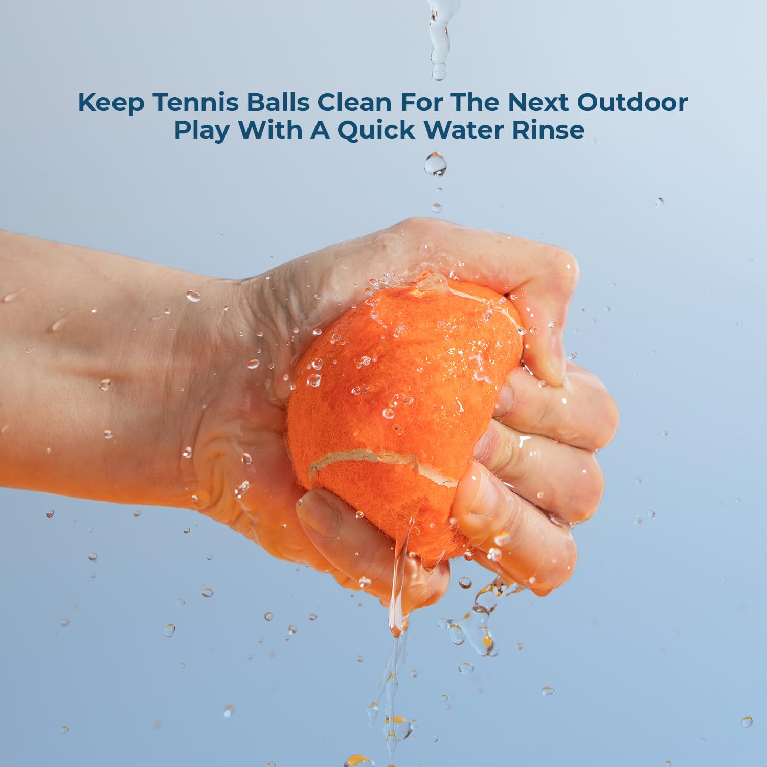 Best Pet Supplies - Pelotas de Tenis chirriantes para Perros, Paquete de 4, Juguetes interactivos de Alta Resistencia para lanzar y Buscar, apoya el Ejercicio y el Entrenamiento de Comportamiento