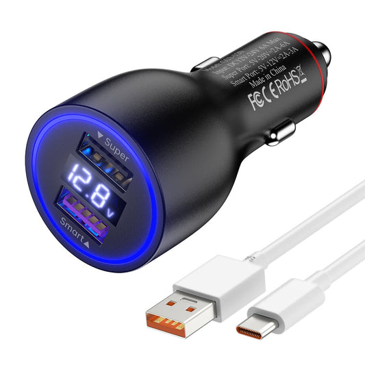 Cargador de coche Xiaomi 120 W, 90 W, 67 W, hipercarga, cargador rápido para Xiaomi 15 14 13 12 14t 13t 12t 12s Pro Lite Redmi Note K80 K70 K60 K50 11 Pro Plus Ultra Black Shark 3 4 5 Poco X6 X5 F4 X4