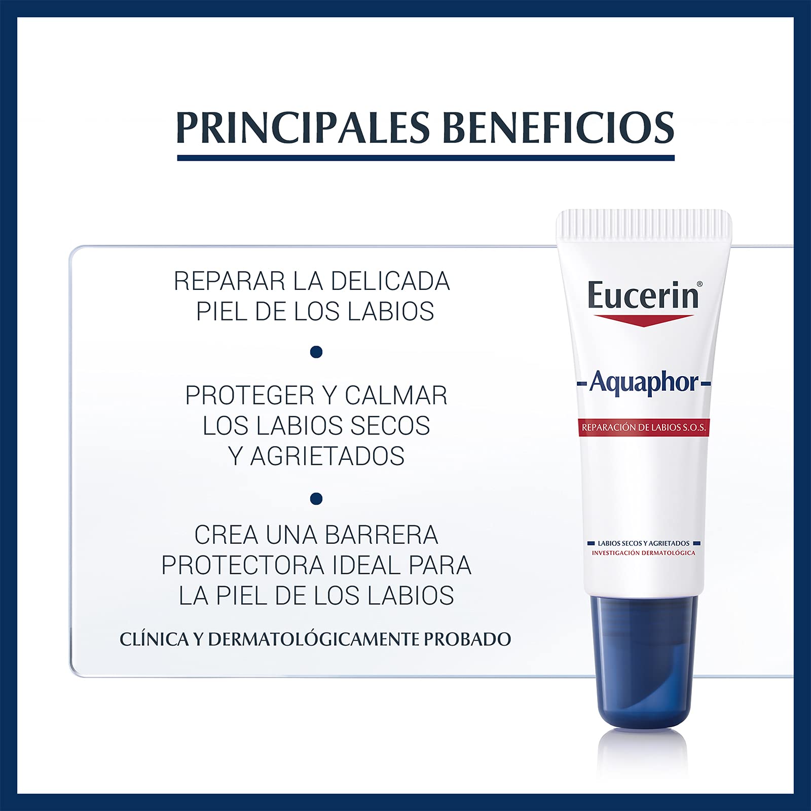 Eucerin Eucerin Aquaphor Reparador De Labios Sos, 10ml, color, 10 ml, pack of/paquete de + Ph5 Aceite de Ducha para Piel Sensible o Seca, 200 ml