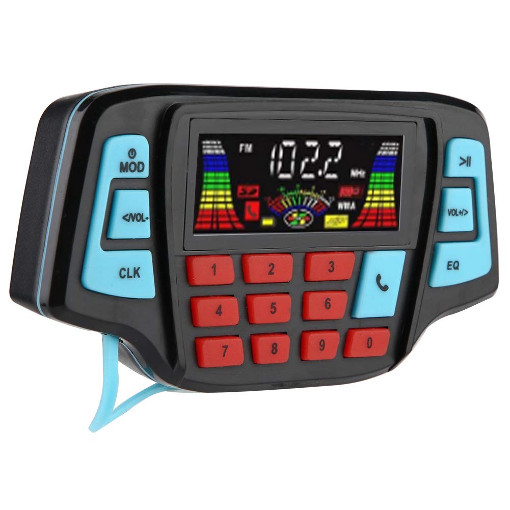 Radio Moto,Altavoces Estéreo De Motocicleta, Impermeable Moto BT Reproductor De Mp3 De Altavoces Estéreo De O Portador De Tarjeta USB TF De Altavoces Estéreo De O