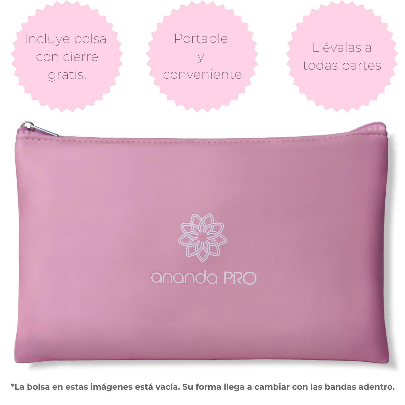 Set de Bandas de Resistencia de Tela Ananda PRO Verde Premium para Ejercicio en Casa y Gym