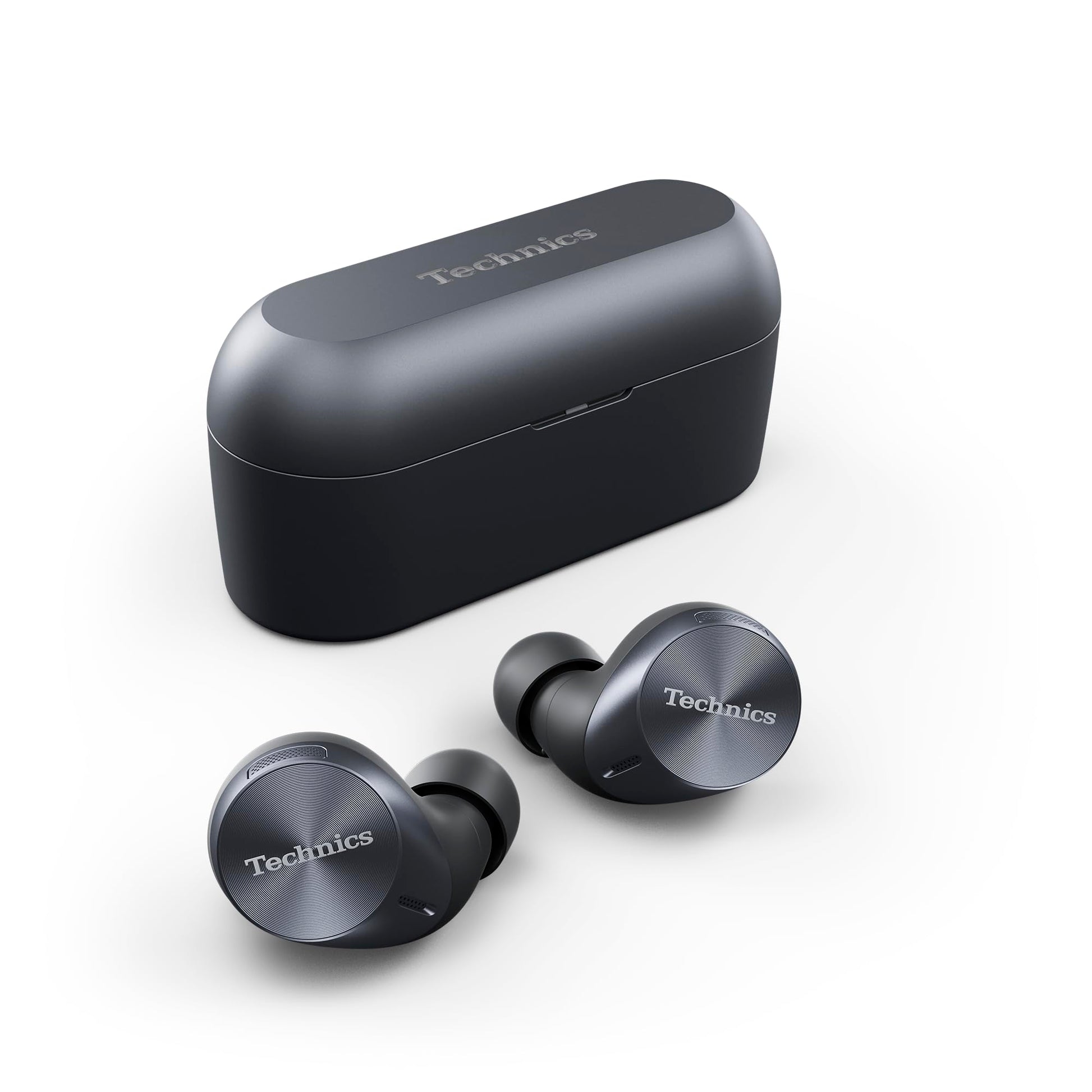 Technics Audífonos de inserción inalámbricos con Advanced Noise Cancelling, audífonos con Bluetooth de Alta fidelidad, conectividad Multipunto, Gran Calidad de Llamada con JustMyVoice - EAH-AZ60-K