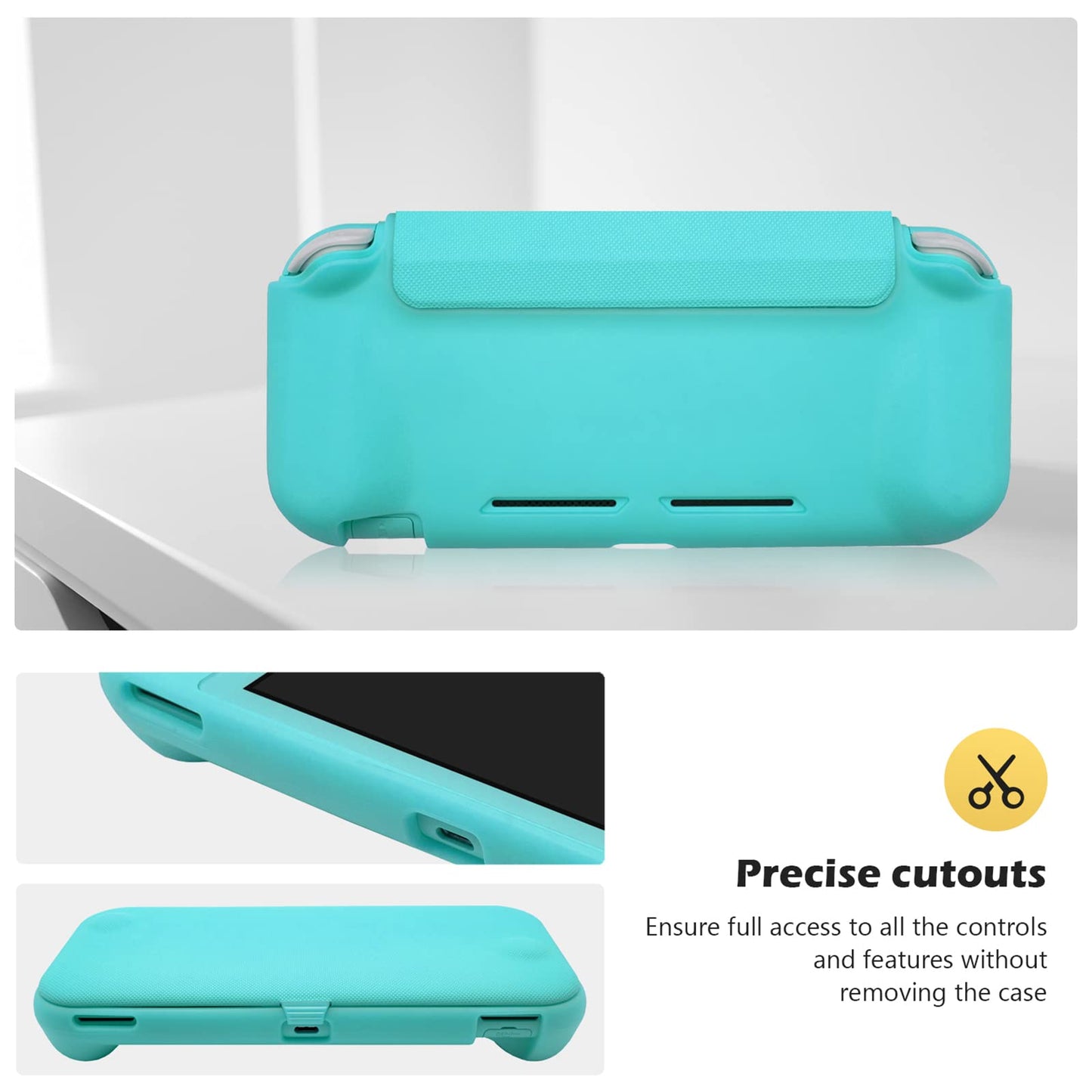 Funda ProCase Turquesa con Micas Vidrio Templado Desmontable para Switch Lite 2019