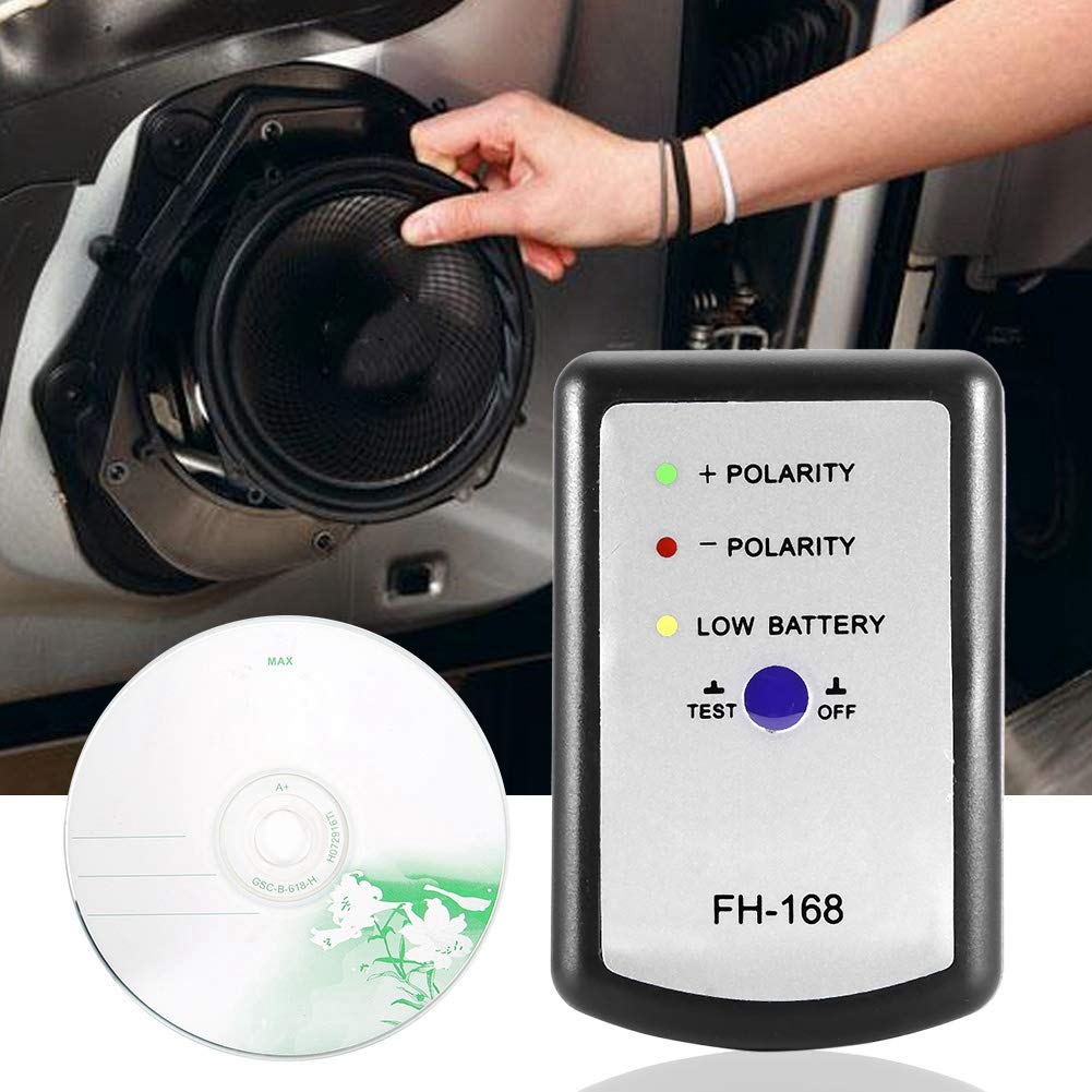 Suuonee Medidor de Fase para Altavoces Bocinas de Auto Moto ScooterProbador de Polaridad PH Profesional Compatible con Tweeters Woofers Subwoofers 4Ω 8Ω para Taller Viaje Uso