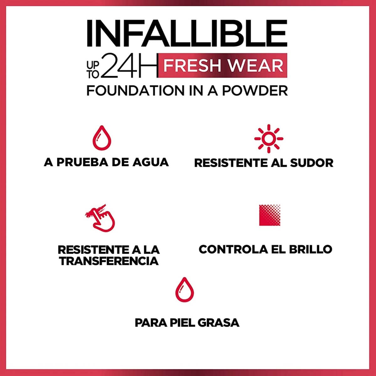 L´Oréal Paris Infallible Base de Maquillaje En Polvo y Limpiador de 200 ml