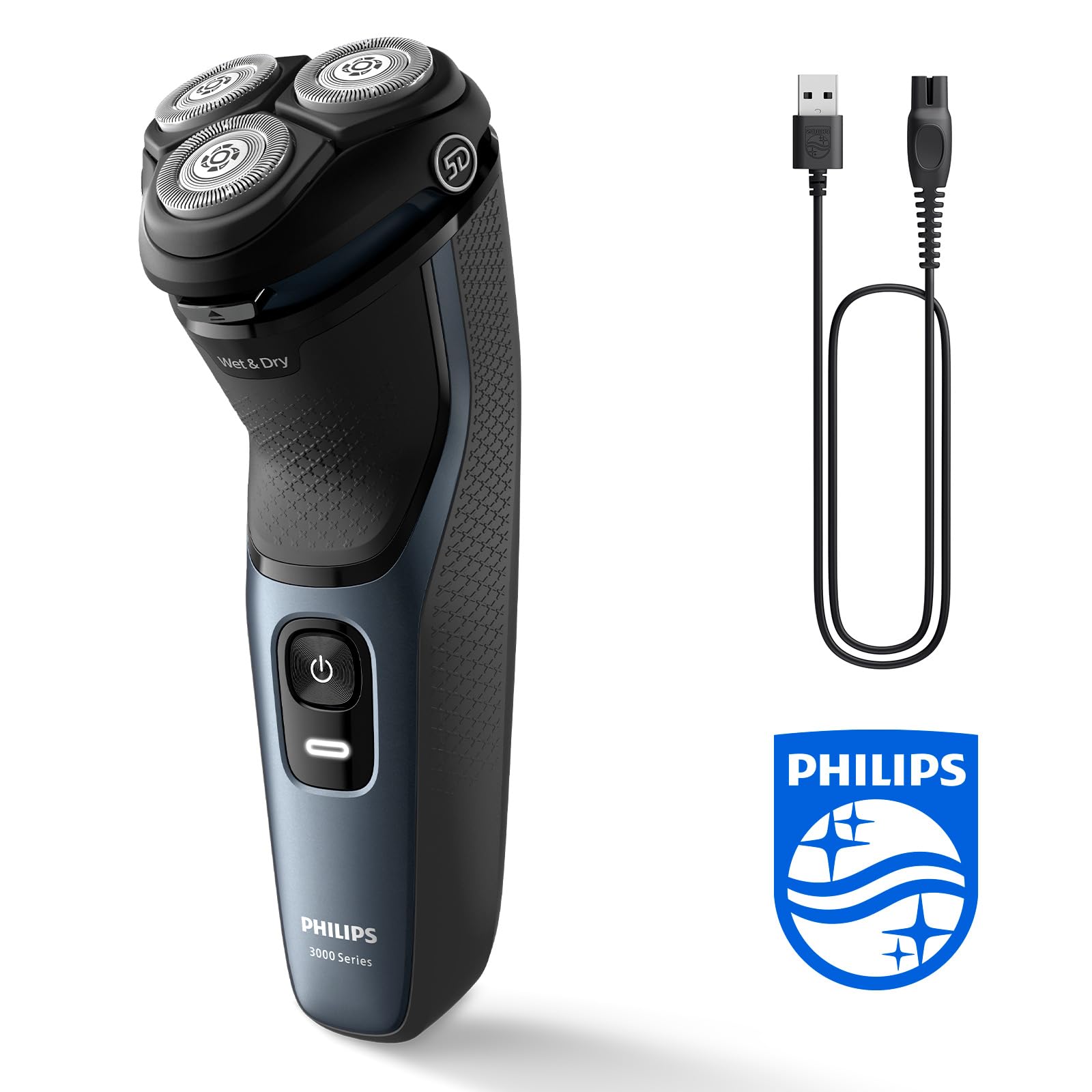 Afeitadora Eléctrica Philips Series 3000 Uso en Seco y Húmedo Anticorrosión