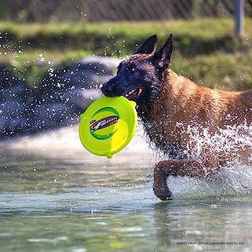 Juguete Volador Wham-O Pets Whizzbee Azul Flotante y Silbado para Perro