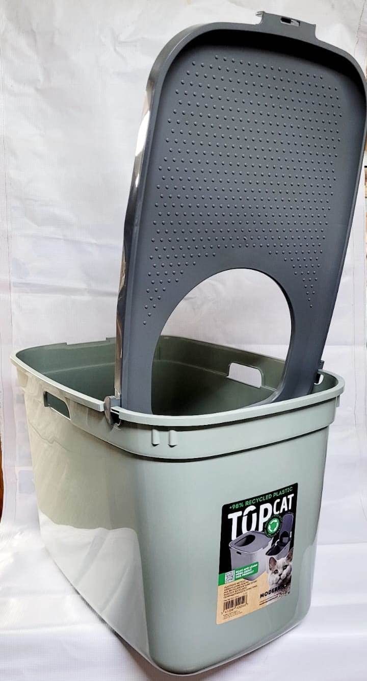 Arenero para Gato Moderna Products Verde Olivo Top Cat