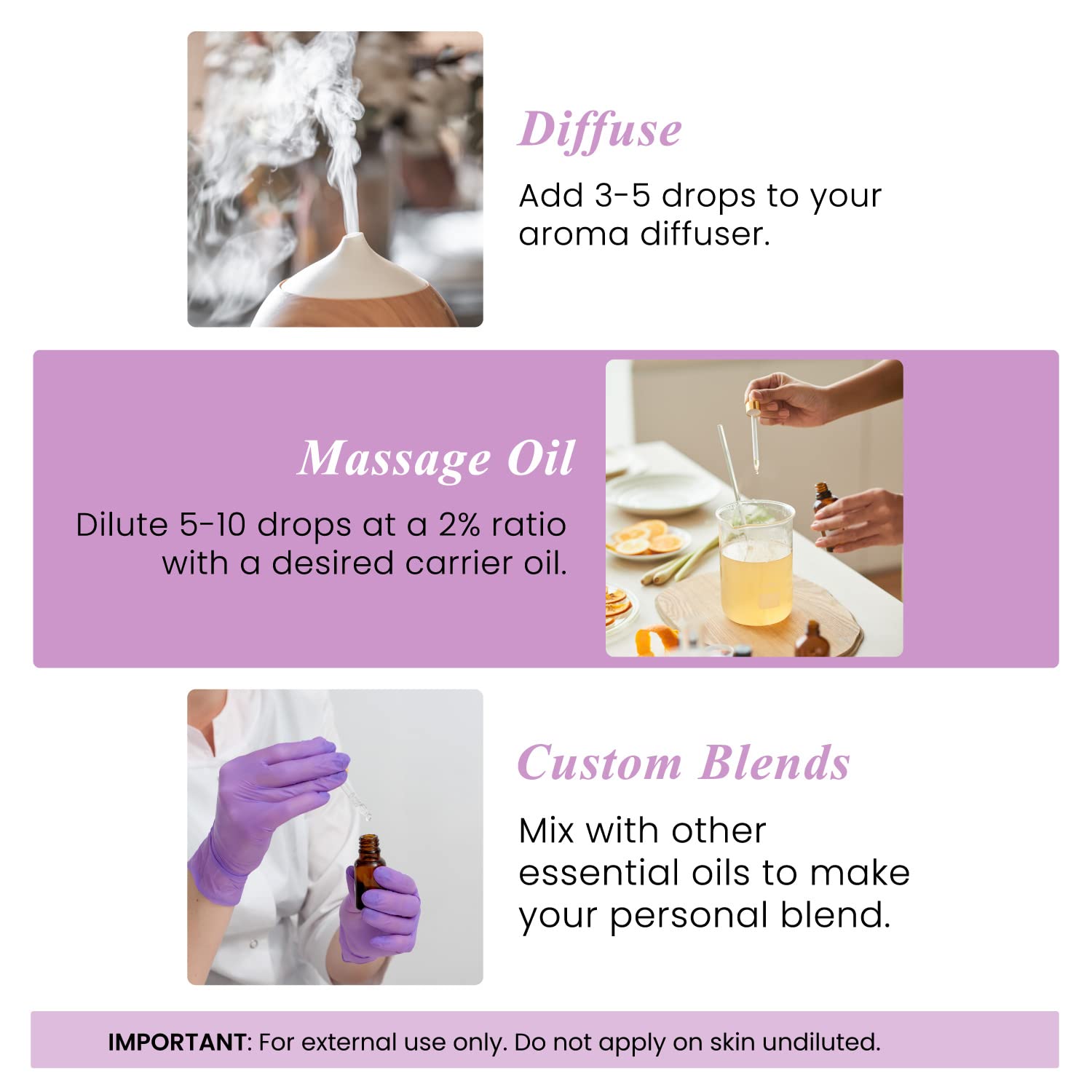 Handcraft Lavender Essential Oil - Huge 4 OZ - 100% Pure & Natural â€" Premium Therapeutic Grade with Premium Glass Dropper