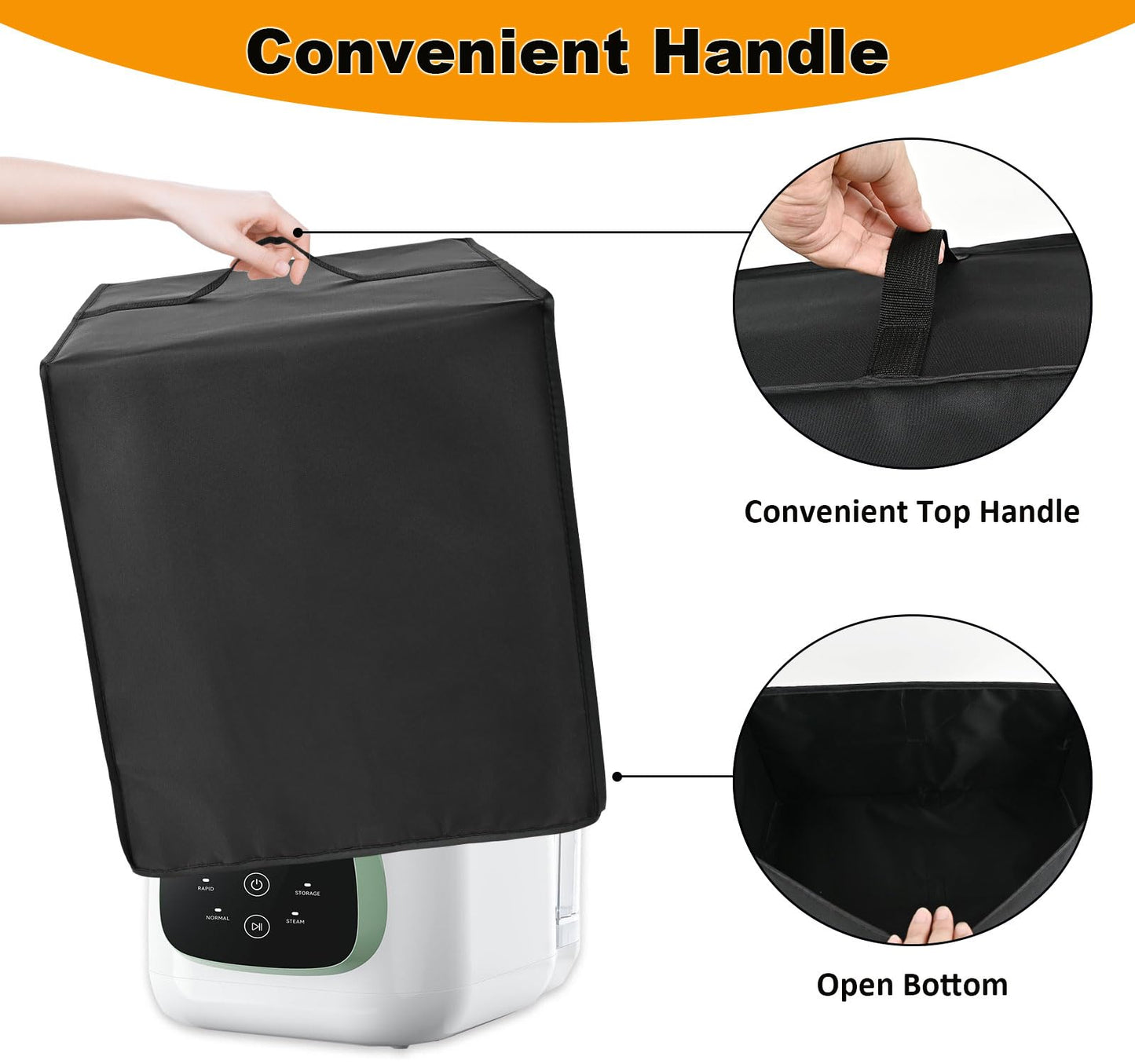 Kasasymion - Funda protectora para lavadora de biberones, impermeable, resistente al polvo, resistente al calor, compatible con la lavadora de biberones Momcozy KleanPal Pro