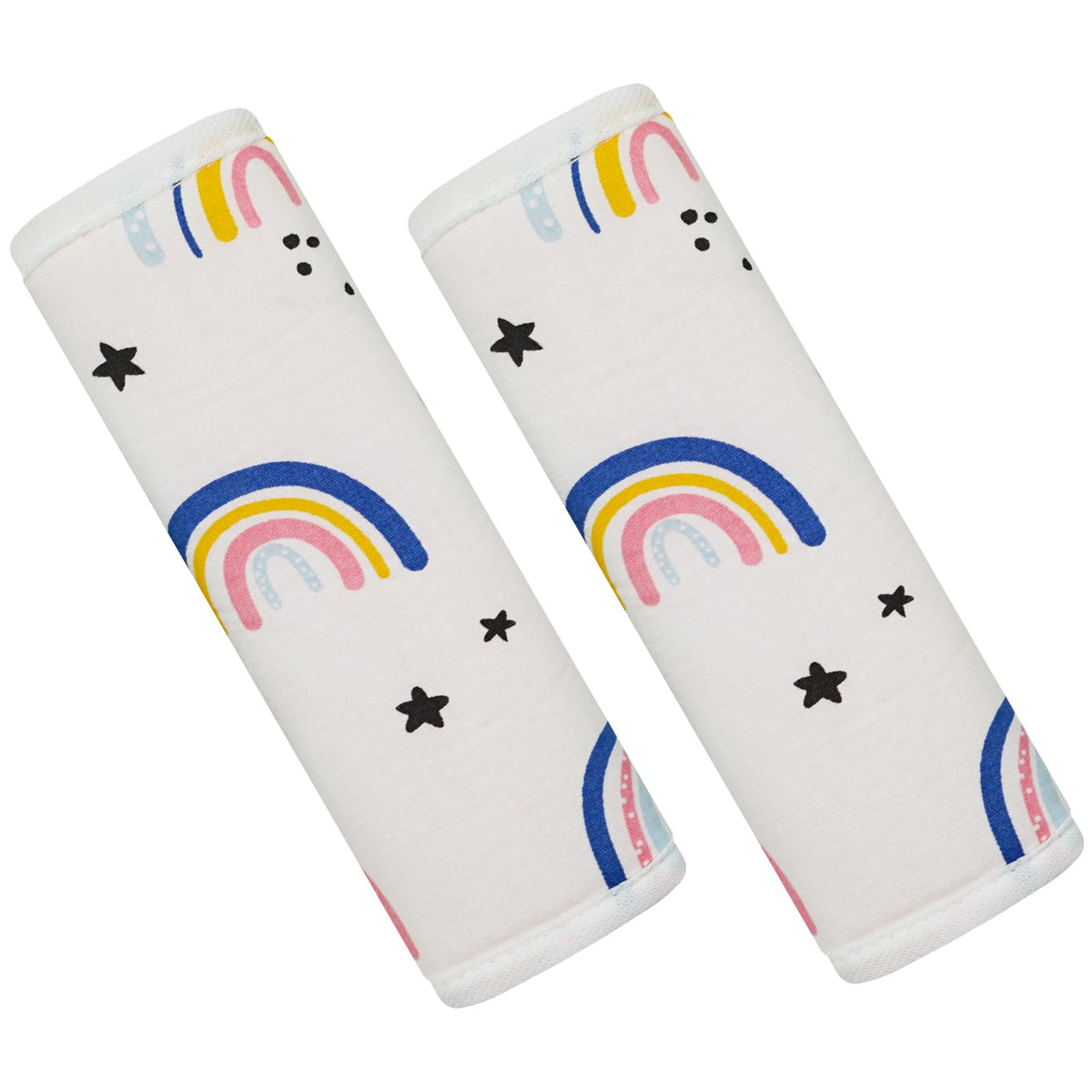 Funda para Correa de Bebé CUXFLS Arco Iris Rosa Almohadilla de Cinturón de Seguridad para Niños