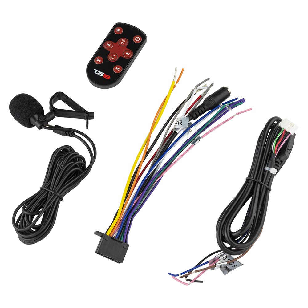 DS18 DDX6.9 Radio estéreo para Coche de 6 x 9 Pulgadas, Pantalla táctil Doble DIN Headunit con DVD, Bluetooth, USB y Enlace de Espejo para iOS y Android AUX/USB/SD/Am/FM Receptor Multimedia