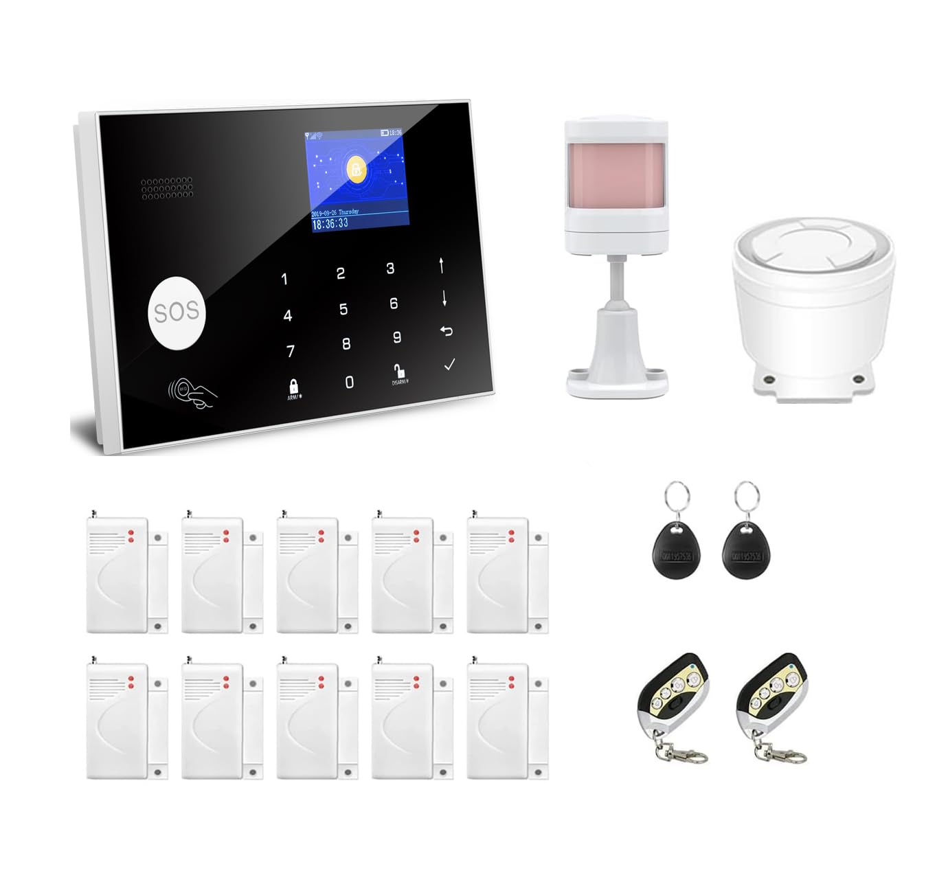 Sistema de Alarma de Seguridad WiFi GSM con Smart Life y Alexa para el Hogar