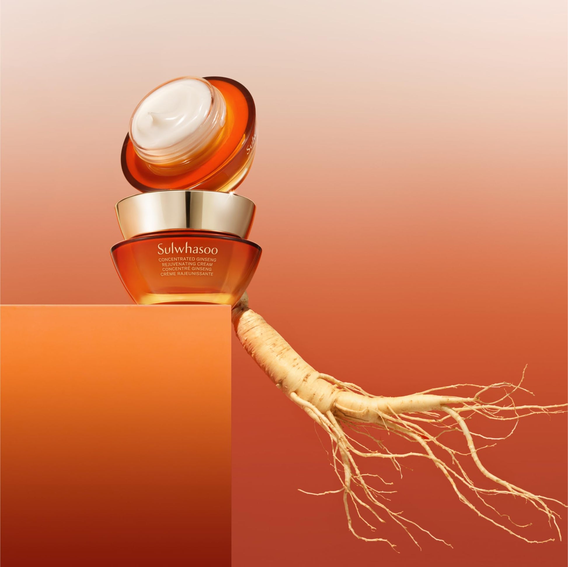 Sulwhasoo Concentrated Ginseng Renewing Cream: Travel Sized Cream to Hydrate, Visibly Firm, and Visibly Soften Lines & Wrinkles, 0.33 fl. oz.