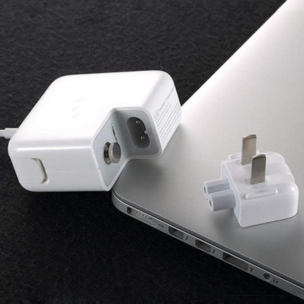 BEYEE Adaptador de corriente CA plegable de pared, cabeza de pato, enchufe estándar de EE. UU., compatible con MaBook Pro Air/Maci Book/teléfono/cápsula adaptador de corriente CA (paquete de 2)