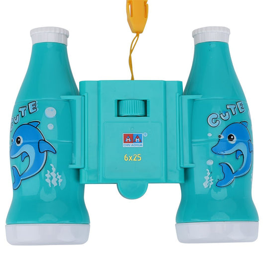 VGEBY Binoculares para niños, telescopio Compacto a Prueba de Golpes Binoculares de Aprendizaje Educativo de Alta resolución para niños y niñas(Azul)