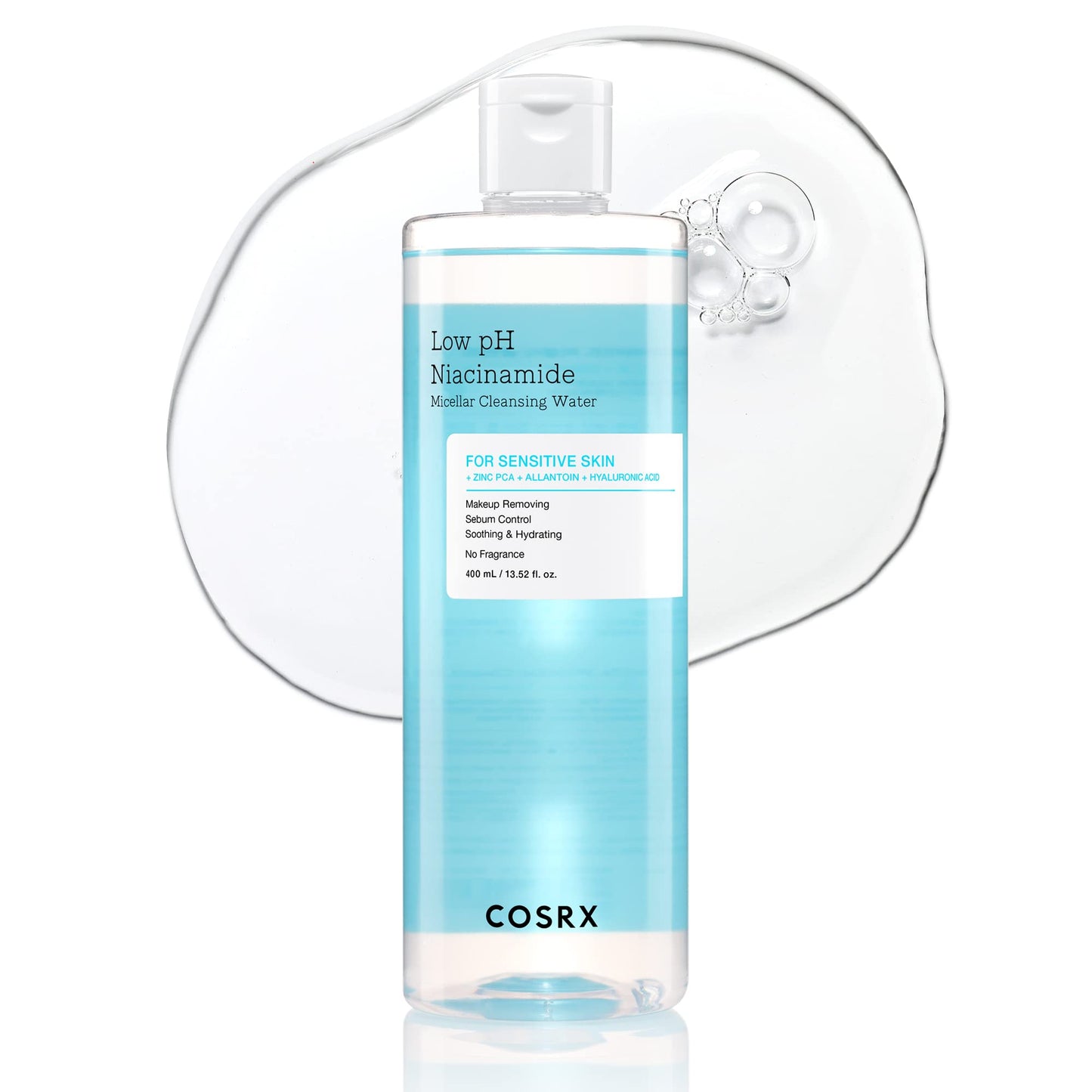 Low pH Niacinamide Micellar Cleansing Water by Cosrx for Unisex - 13.52 oz Cleanser