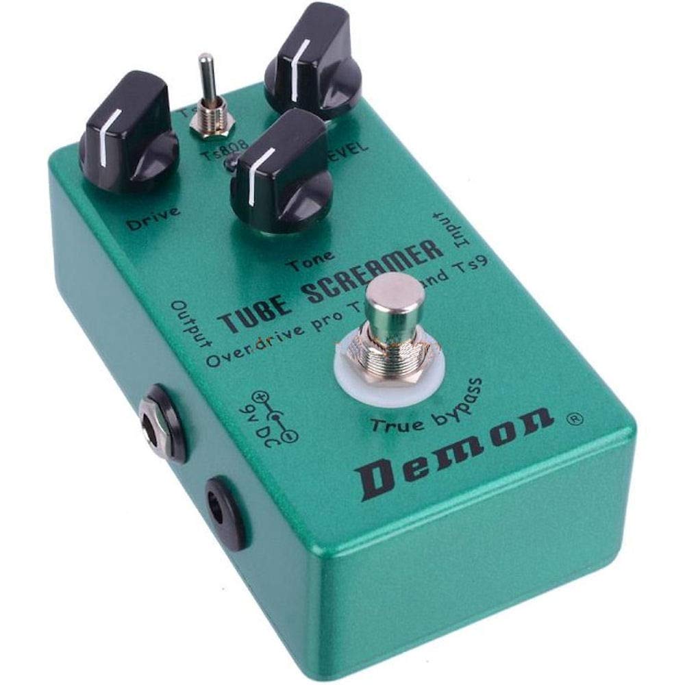 Pedal de Overdrive Mosky Ts808 y Ts9 Verde Doble Función True Bypass