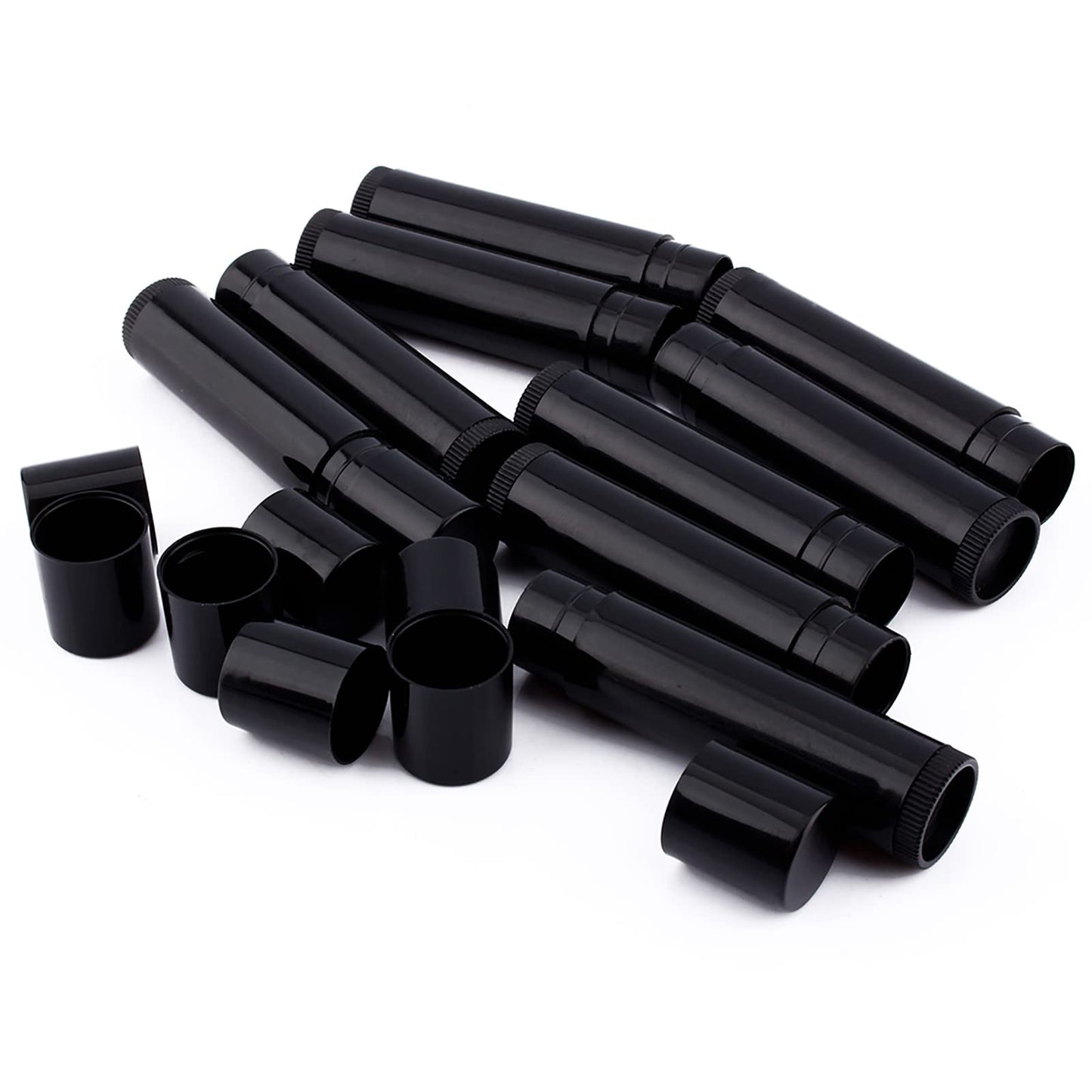 Lote 100 Unids 5 Ml Negro Claro, Contenedores de Bálsamo Labial Tubos de Bálsamo Labial Negro Tubo Contenedor de Bálsamo Labial Vacío