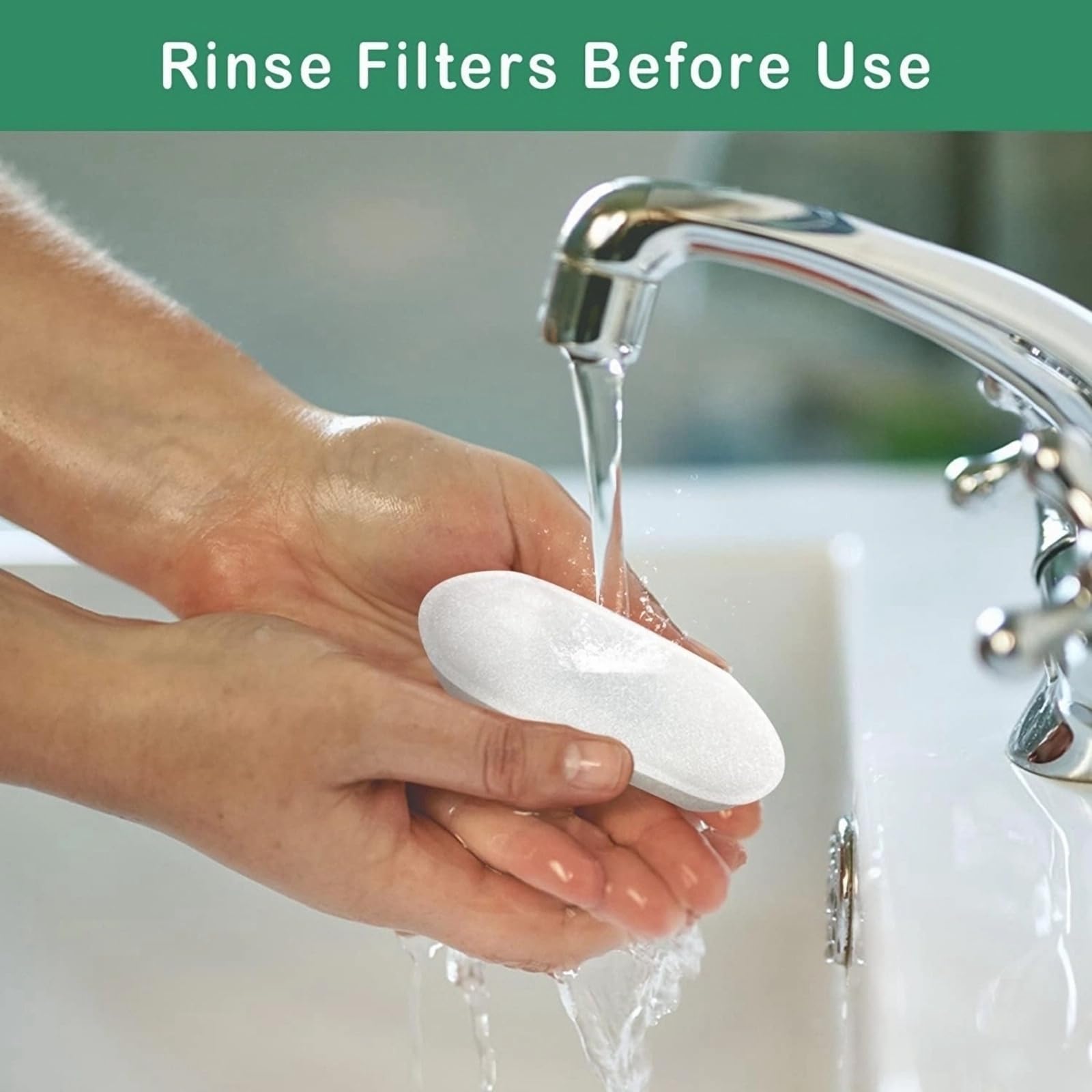 Filtros de fuente de agua para gatos, 12 filtros con 12 esponjas, filtros de repuesto para fuente de agua de acero inoxidable para gatos PLWF003 y PLWF006