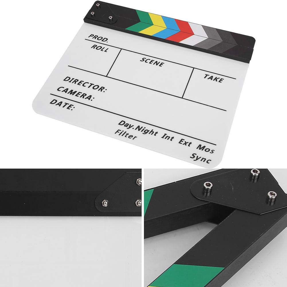 Claqueta de Cine de Acrílico para TV con Bolígrafo PAV1