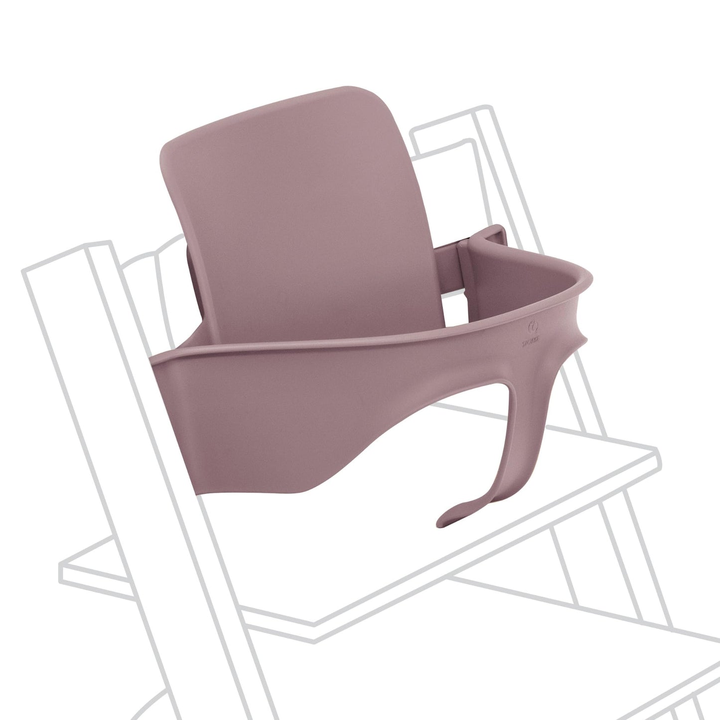 Tripp Trapp Baby Set 2 de Stokke, Edad 6-36 meses - Convierta la silla Tripp Trapp en una cómoda trona (Heather Mauve)