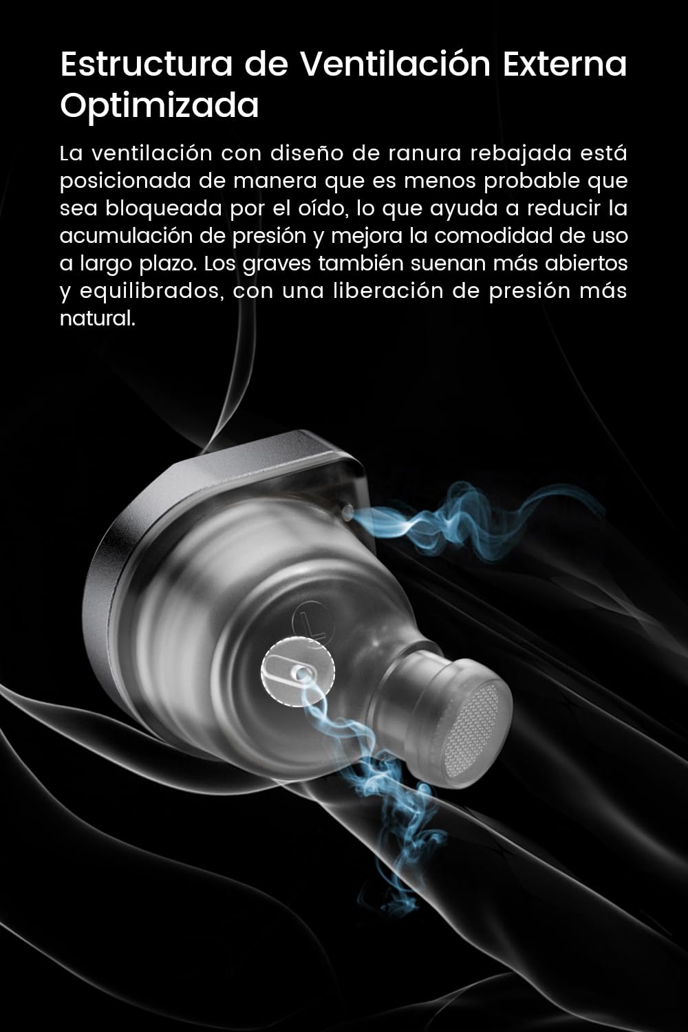 TANCHJIM OLA2 - Monitores internos con cable, auriculares iem ligeros - Tipo C