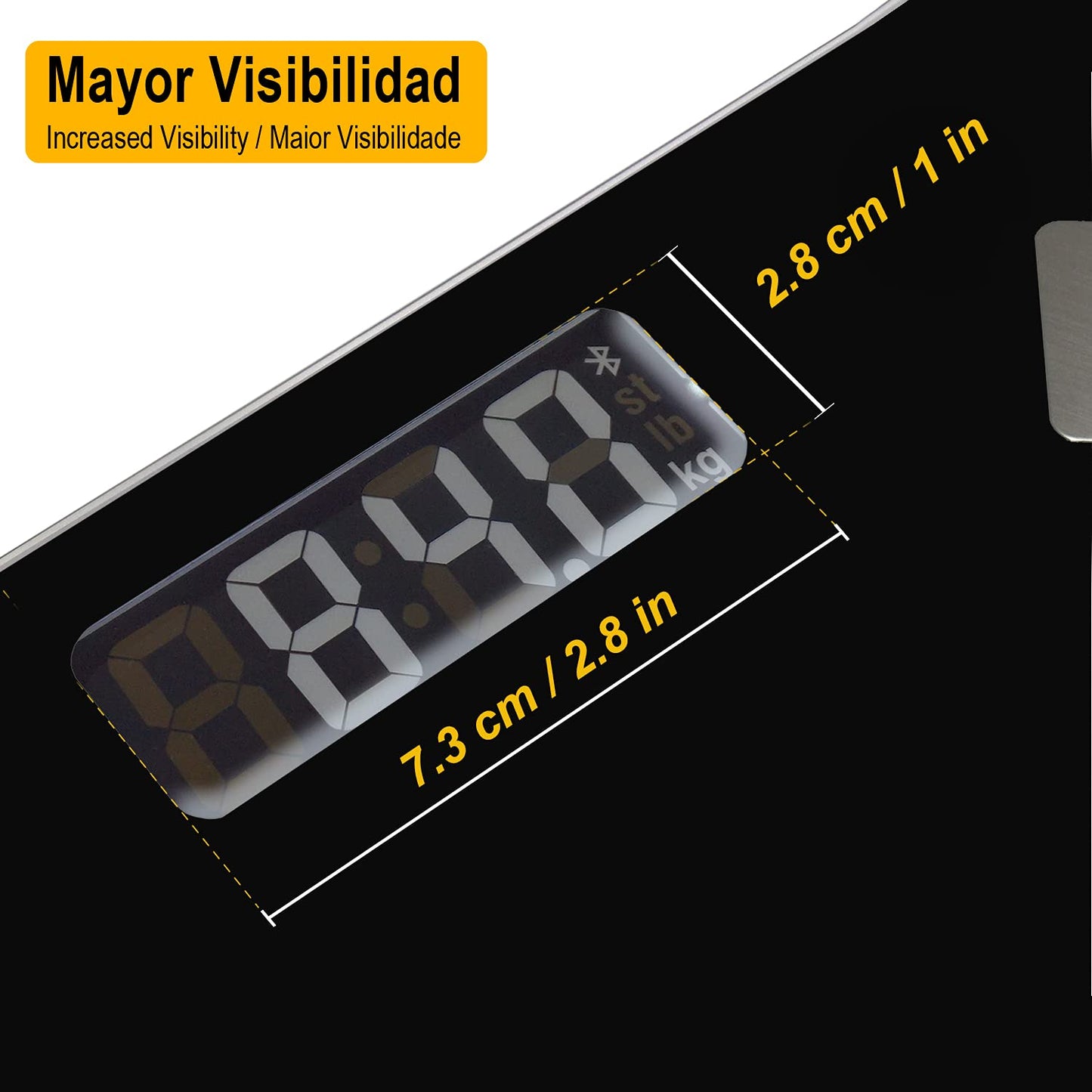 RHINO, Báscula Digital Corporal, Capacidad 180 kg/100g. Precisión, Conectividad Bluethooth, APP FITDAYS Gratis, Compatible iOS y Android, Baterías Incluidas, BABAIN-180NG