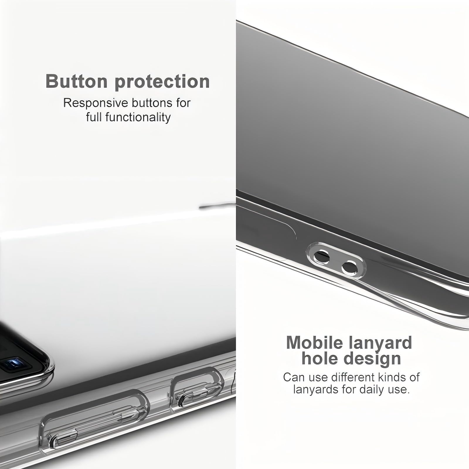 USTIYA Funda para Honor 400 5G Case Uso Rudo Bumper Shock-Absorción TPU Transparente Protector Cámara Carcasa con Cuatro Esquinas Espesamiento