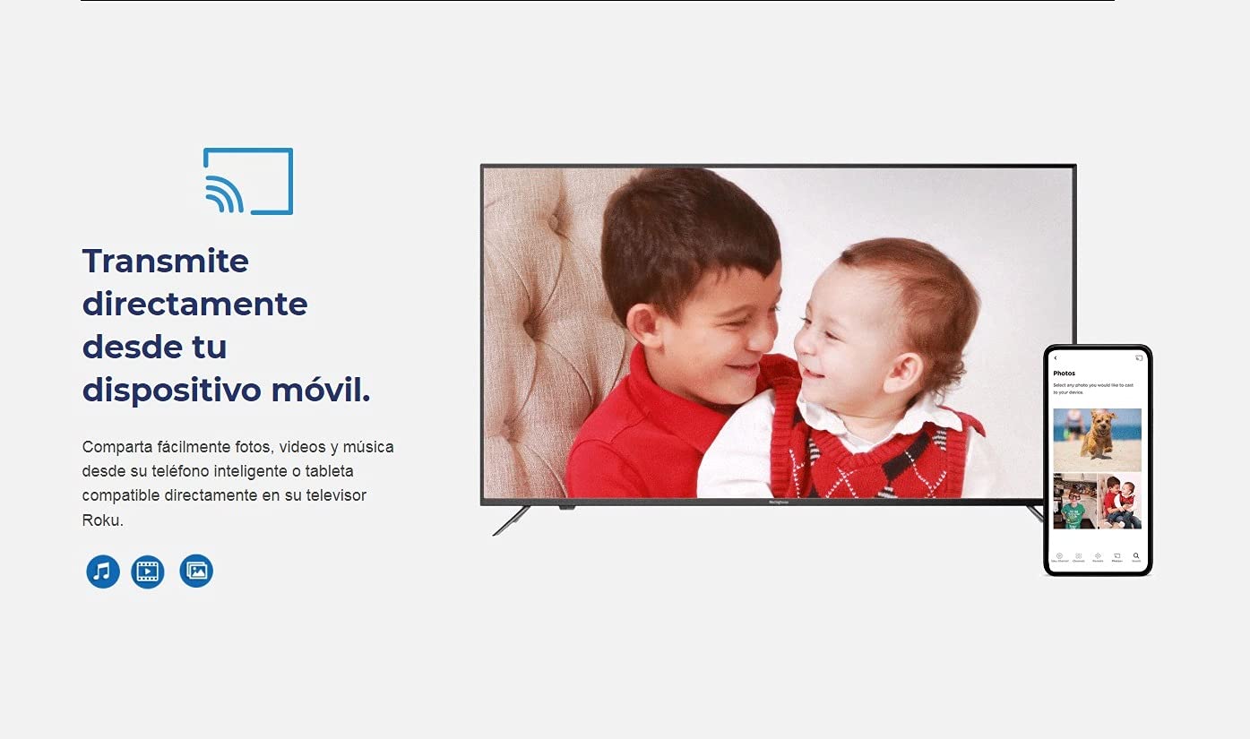 Televisión LED 65 Pulgadas ONN 4K HDR UltraHD Smart TV Compatible con Alexa y Google Assistant Renovada