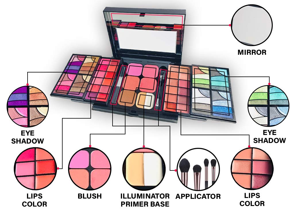 ETA Cosmetics ETA Ultimate Combination Mineral Makeup Set 71 Colors 23.2 Oz