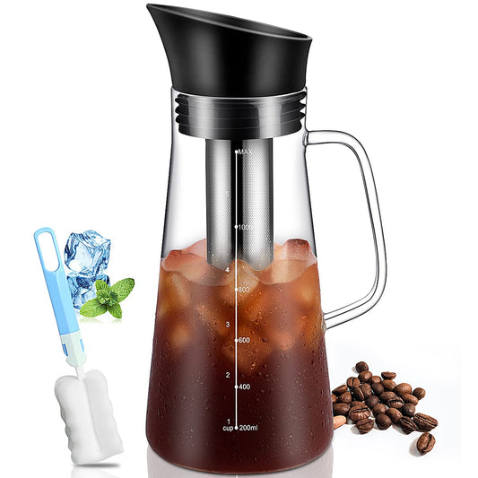 Cafetera SKM-MX Acero Inoxidable Vidrio con Filtro Extraíble Hermética 1.2L