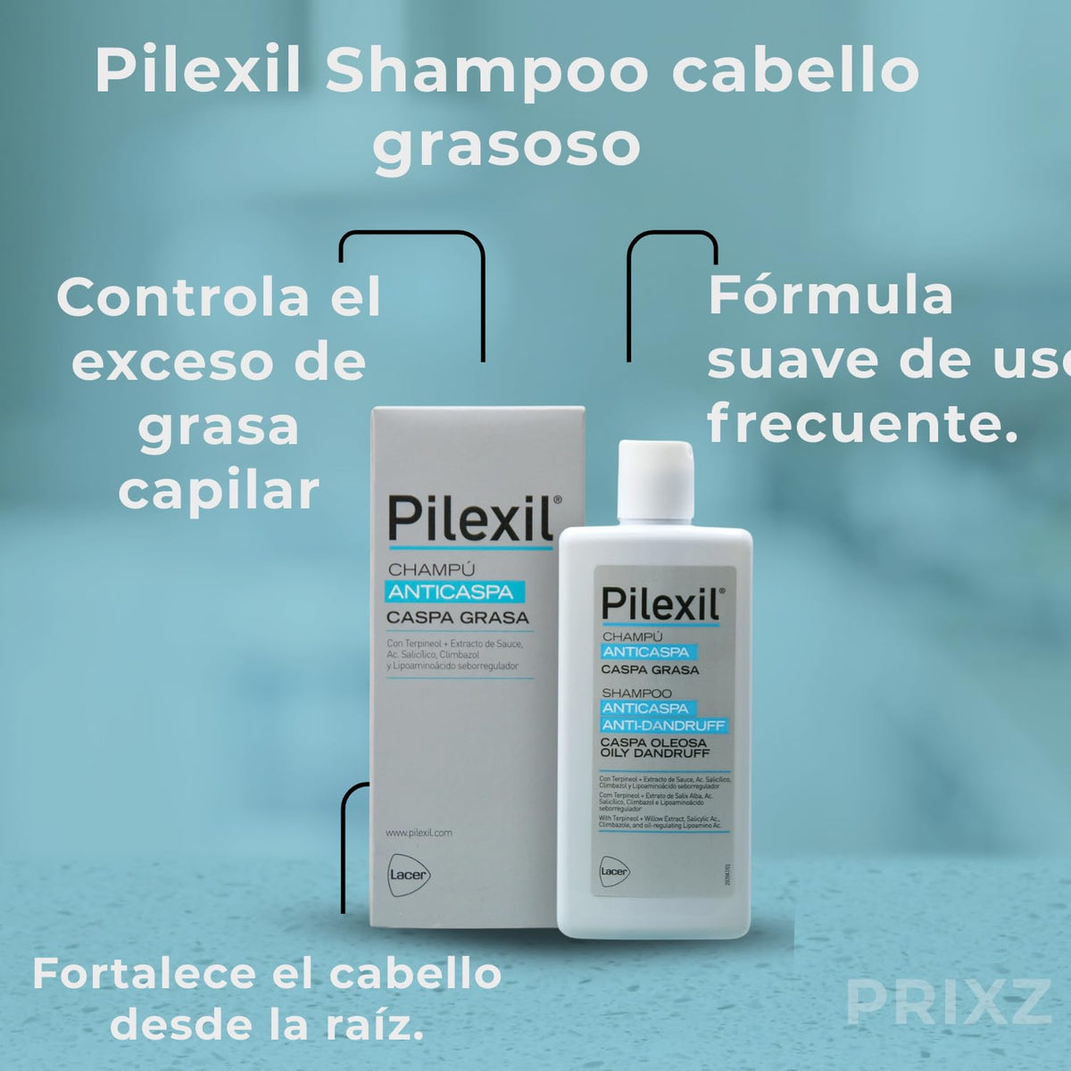 Pilexil Shampoo Anti Caspa Grasa 300ml