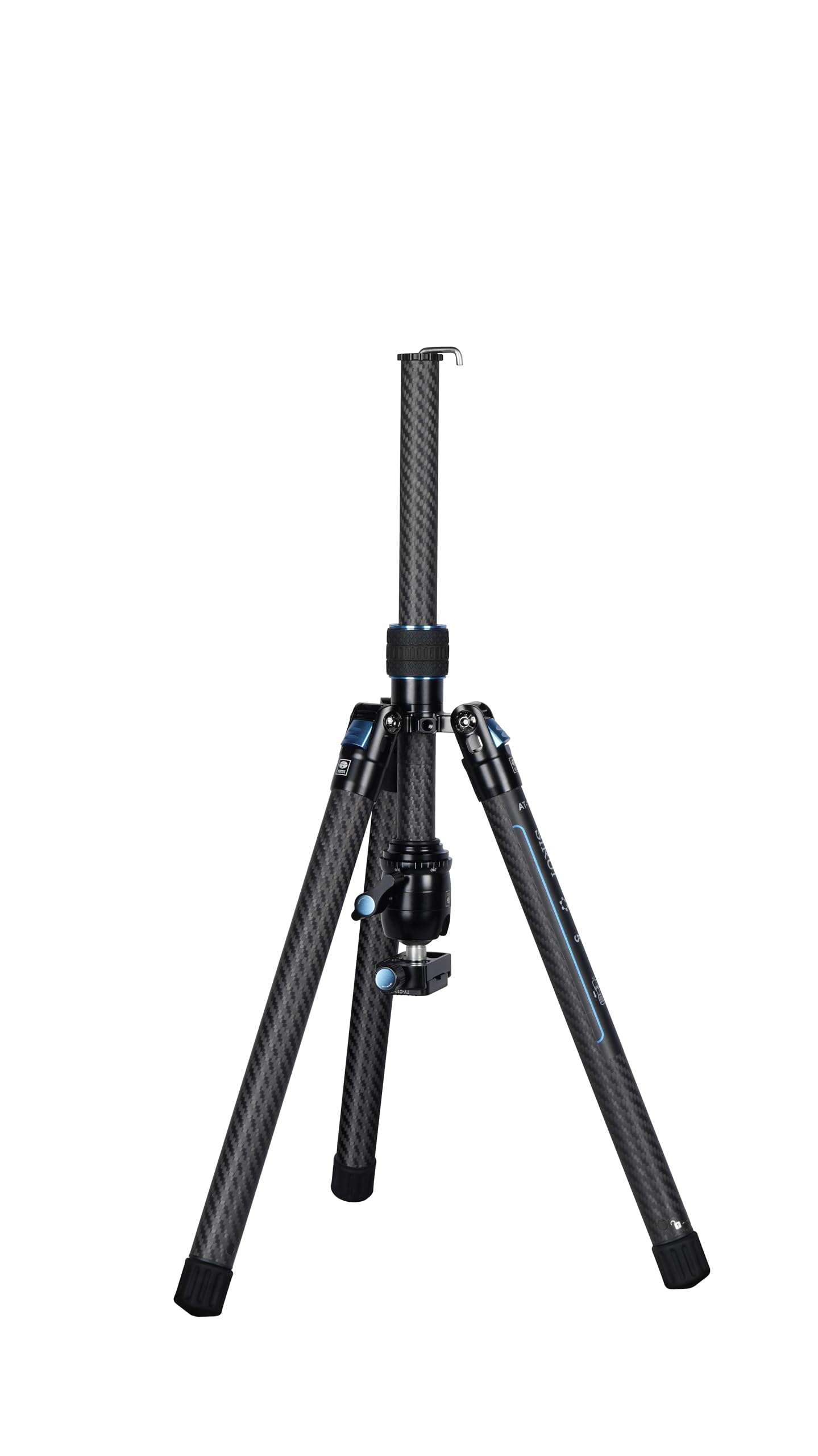Trípode de Fibra de Carbono SIRUI Negro con Cabeza de Bola B-00K y Patas Plegables Inversas para Viaje
